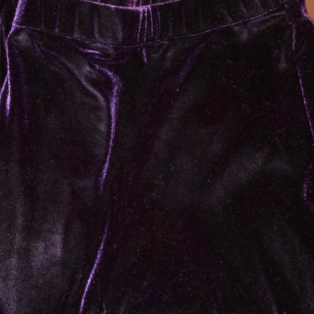 Vintage velvet/velour purple trousers pajama pants